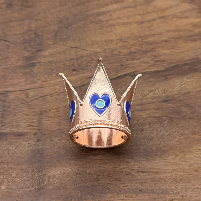 Coroană pentru copii pentru decorul tortului de ziua de naștere – aliaj, placare electrolitică, stil desen animat, formă coroană, cristal