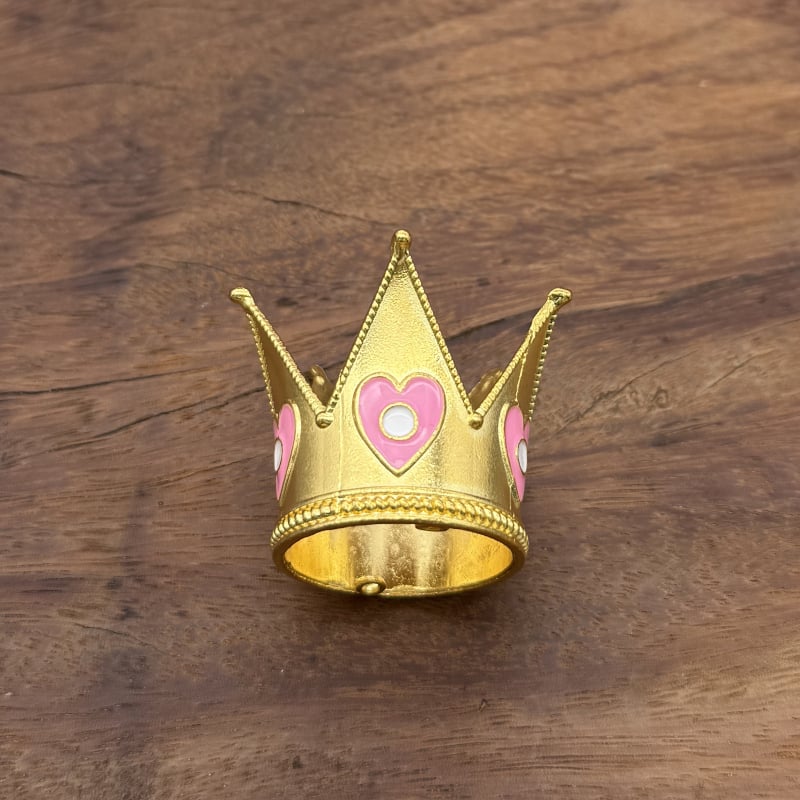 Coroană pentru copii pentru decorul tortului de ziua de naștere – aliaj, placare electrolitică, stil desen animat, formă coroană, cristal