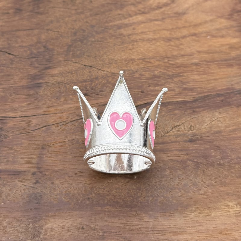 Coroană pentru copii pentru decorul tortului de ziua de naștere – aliaj, placare electrolitică, stil desen animat, formă coroană, cristal