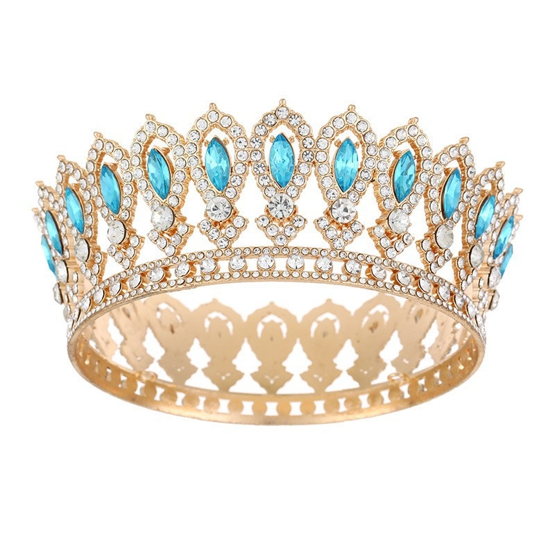 Krona za glavu od legure sa Rhinestones, elektroplatirano, ženski stil, proljeće 2025