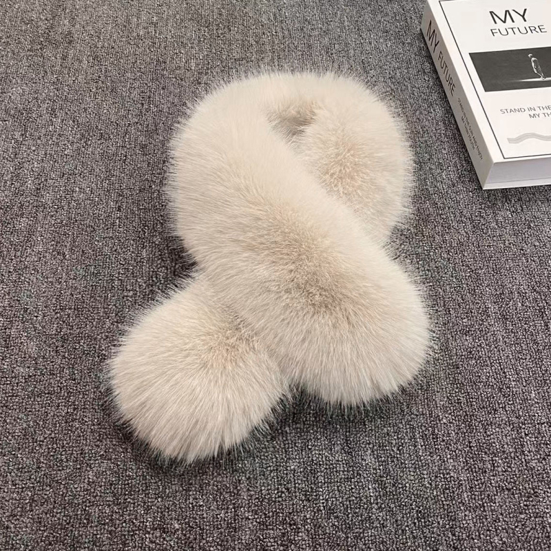 Šal od umjetne lisice, akrilni Warp-Knit, samostalno grijanje, zima, dvostrano toplo