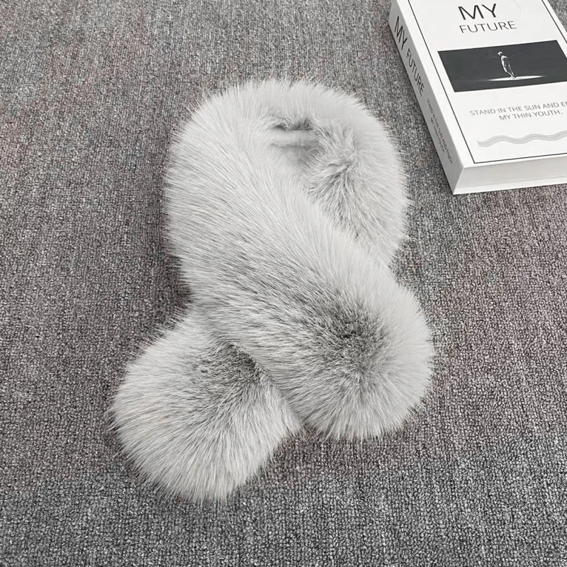 Šal od umjetne lisice, akrilni Warp-Knit, samostalno grijanje, zima, dvostrano toplo