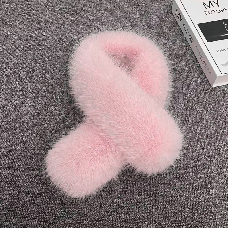 Šal od umjetne lisice, akrilni Warp-Knit, samostalno grijanje, zima, dvostrano toplo