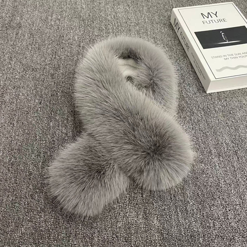Šal od umjetne lisice, akrilni Warp-Knit, samostalno grijanje, zima, dvostrano toplo