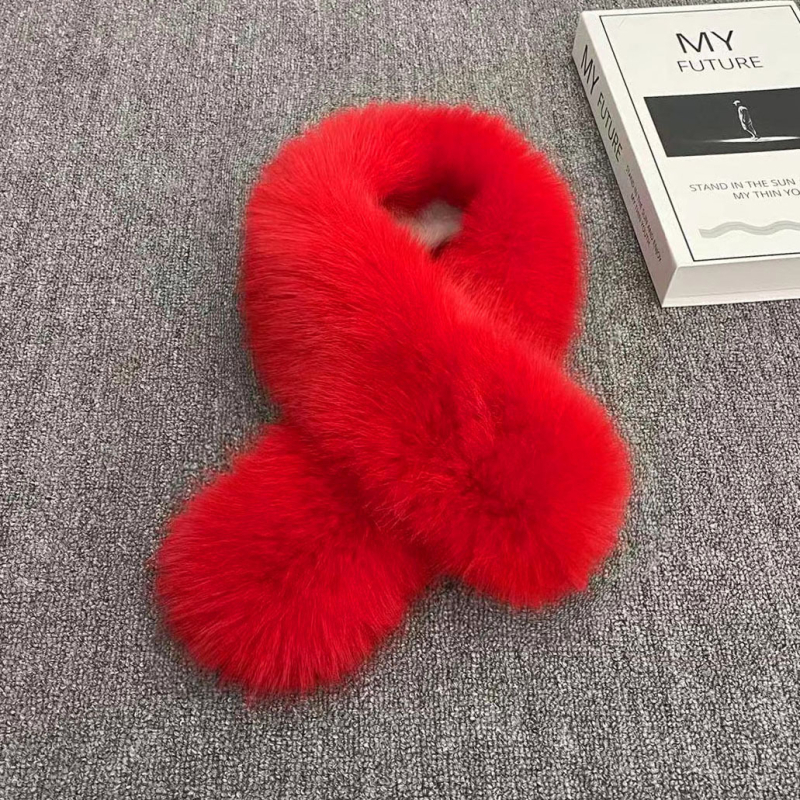 Šal od umjetne lisice, akrilni Warp-Knit, samostalno grijanje, zima, dvostrano toplo