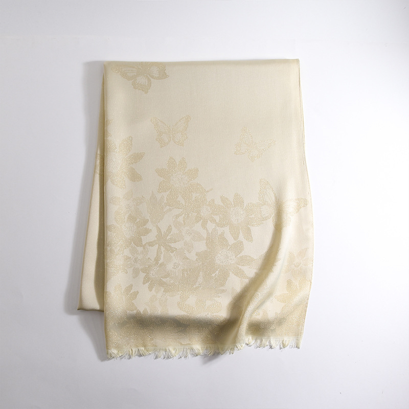 Šal od Tencel pamuka, plošno tkanje, otisak, produženi oblik, ljetni stil