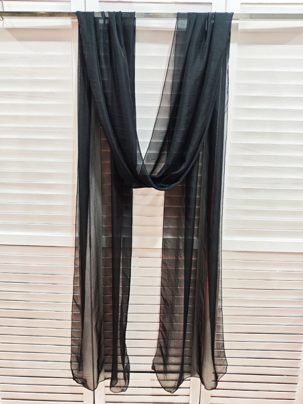 Șal Hanfu, inspirat de stilul antic Dunhuang, eșarfă lungă din chiffon, 100% poliester, țesătură simplă