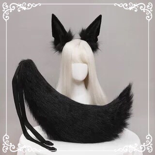 Anubise šakala kõrvade cosplay peavõru - elastsed kõrvad, Lolita aksessuaar lastele