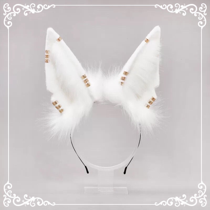 Anubise šakala kõrvade cosplay peavõru - elastsed kõrvad, Lolita aksessuaar lastele