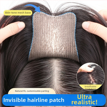 Topper juuksed inimeste juustest, mudel F520, kinnitamise mehhanism, sirged juuksed, sobib värvimiseks ja permimiseks