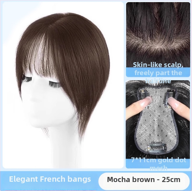 Topper juuksed inimeste juustest, mudel F520, kinnitamise mehhanism, sirged juuksed, sobib värvimiseks ja permimiseks