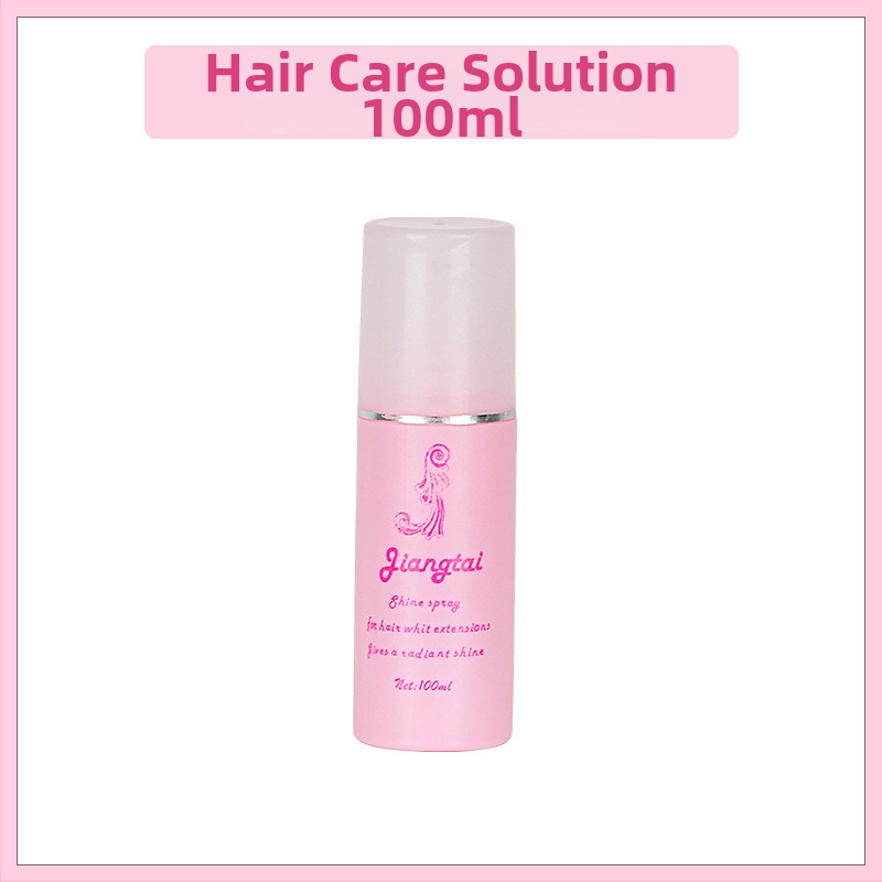 Parukų priežiūros rinkinys su priežiūros tirpalu, laikikliu, uodegos šuką, BB klipu ir plaukų tinklu