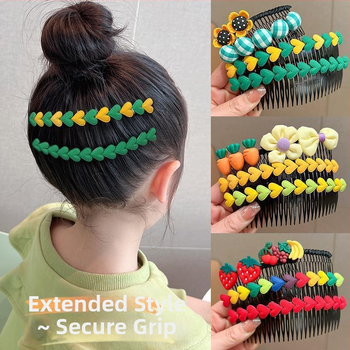 Laste juukseklips südame motiiviga, käsitöö, plastik/resiin, kohandatav.