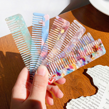 Acetato plaukų šukos moterims, retro stiliaus, stačiakampio formos, rankų darbo, pritaikoma