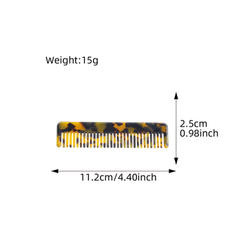 Acetato plaukų šukos moterims, retro stiliaus, stačiakampio formos, rankų darbo, pritaikoma