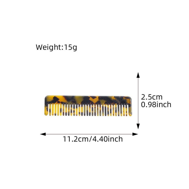 Acetato plaukų šukos moterims, retro stiliaus, stačiakampio formos, rankų darbo, pritaikoma