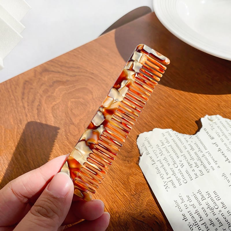 Acetato plaukų šukos moterims, retro stiliaus, stačiakampio formos, rankų darbo, pritaikoma