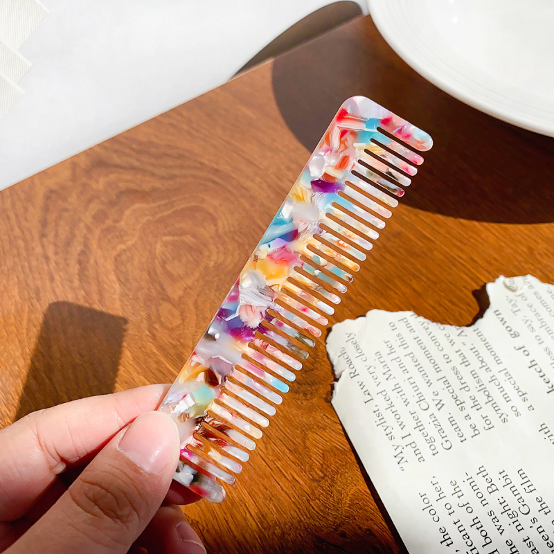 Acetato plaukų šukos moterims, retro stiliaus, stačiakampio formos, rankų darbo, pritaikoma