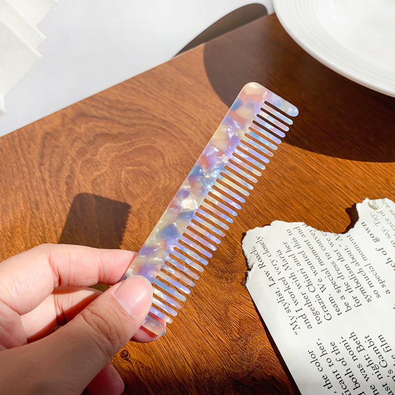 Acetato plaukų šukos moterims, retro stiliaus, stačiakampio formos, rankų darbo, pritaikoma