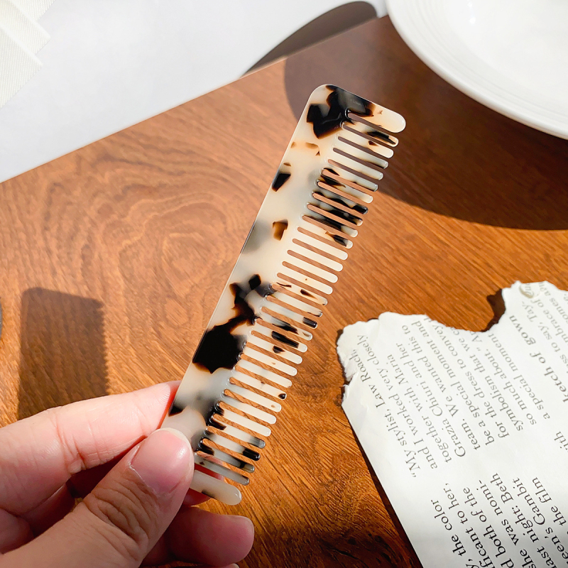 Acetato plaukų šukos moterims, retro stiliaus, stačiakampio formos, rankų darbo, pritaikoma