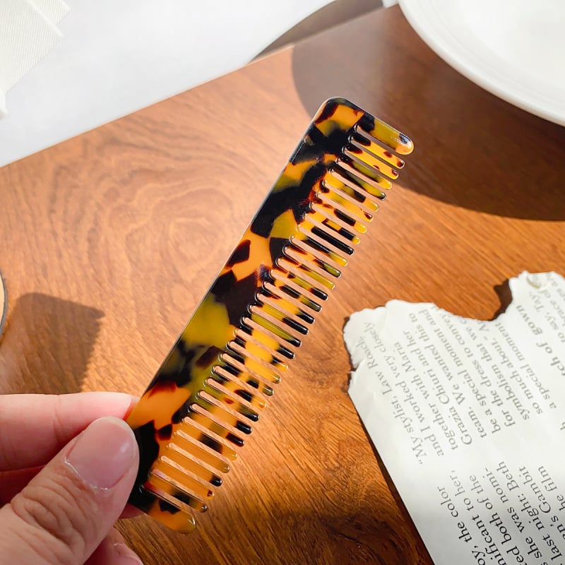 Acetato plaukų šukos moterims, retro stiliaus, stačiakampio formos, rankų darbo, pritaikoma