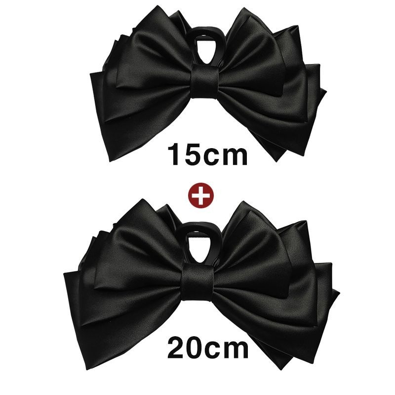 Klip za kosu s ogromnom mašnicom – ručno izrađen gripper, platno, ženski stil, motiv leptira