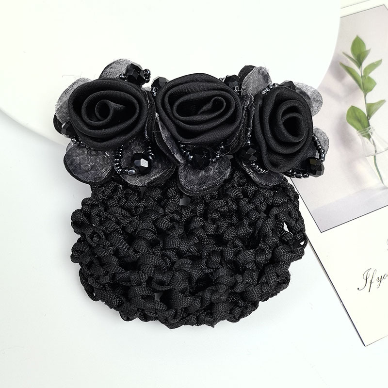 Klip za kosu od mrežaste tkanine, ručno izrađen, cvijet ruže, elegantan stil, za žene