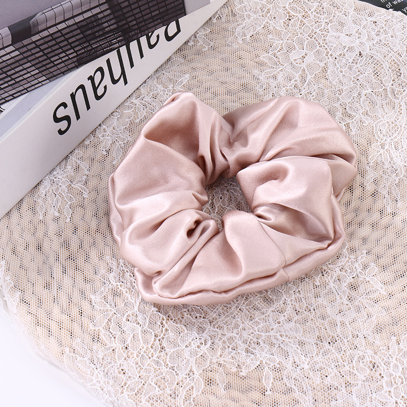 Elastic hair tie din mătase Mulberry Silk Hair Tie, buclă mare, stil coreean, lucrat manual în Suzhou, elasticitate ridicată | Material: Mătase | Brand: Zhenshang | Origine: Suzhou | Stil: Versiune Coreeană