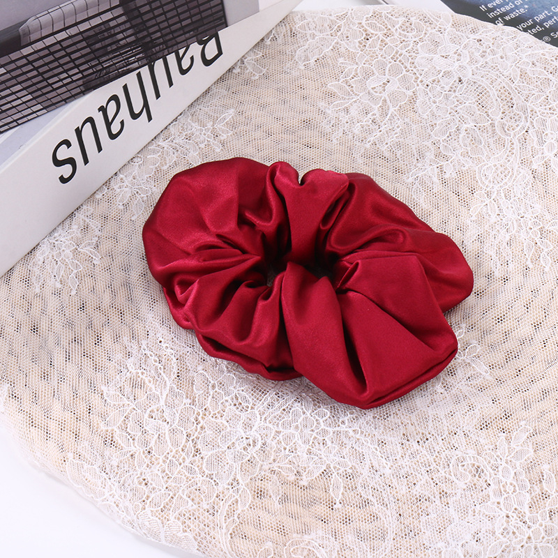 Elastic hair tie din mătase Mulberry Silk Hair Tie, buclă mare, stil coreean, lucrat manual în Suzhou, elasticitate ridicată | Material: Mătase | Brand: Zhenshang | Origine: Suzhou | Stil: Versiune Coreeană