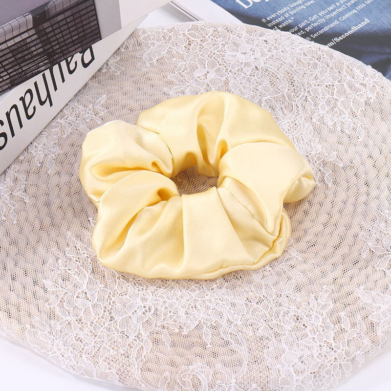 Elastic hair tie din mătase Mulberry Silk Hair Tie, buclă mare, stil coreean, lucrat manual în Suzhou, elasticitate ridicată | Material: Mătase | Brand: Zhenshang | Origine: Suzhou | Stil: Versiune Coreeană