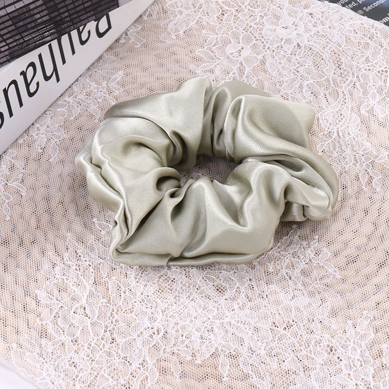 Elastic hair tie din mătase Mulberry Silk Hair Tie, buclă mare, stil coreean, lucrat manual în Suzhou, elasticitate ridicată | Material: Mătase | Brand: Zhenshang | Origine: Suzhou | Stil: Versiune Coreeană
