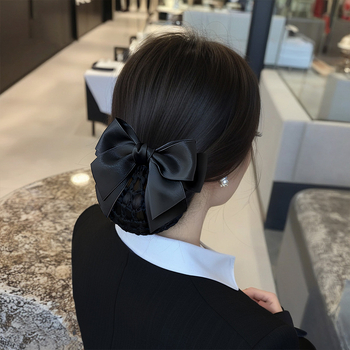 Satīna matu tīklis sievietēm – profesionālā medicīniskā māsa, matu pīnuma aksesuārs, Flowers bloom in june, rudens 2025