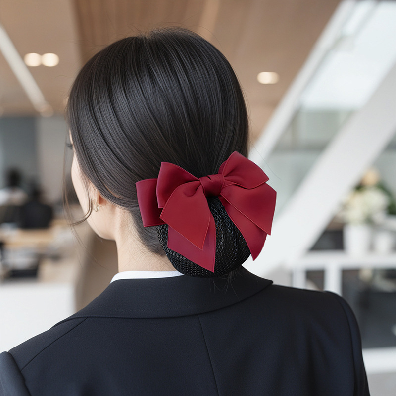 Satīna matu tīklis sievietēm – profesionālā medicīniskā māsa, matu pīnuma aksesuārs, Flowers bloom in june, rudens 2025