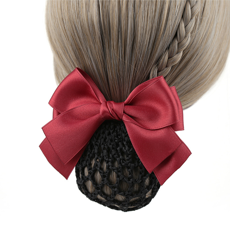 Satīna matu tīklis sievietēm – profesionālā medicīniskā māsa, matu pīnuma aksesuārs, Flowers bloom in june, rudens 2025