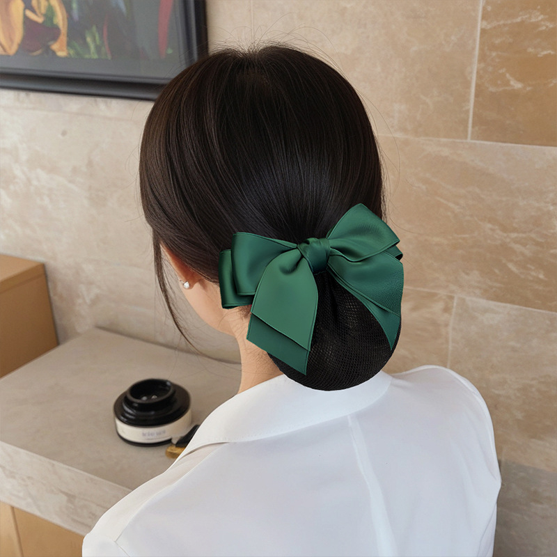 Satīna matu tīklis sievietēm – profesionālā medicīniskā māsa, matu pīnuma aksesuārs, Flowers bloom in june, rudens 2025