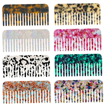 Acetatni češalj za kosu, francuski stil, vintage elegancija, široki zubi, antistaticki, ručno izrađeno