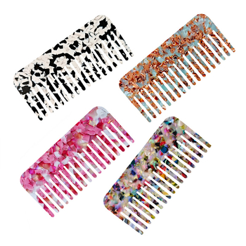 Acetatni češalj za kosu, francuski stil, vintage elegancija, široki zubi, antistaticki, ručno izrađeno