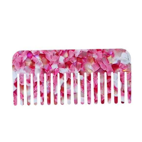 Acetatni češalj za kosu, francuski stil, vintage elegancija, široki zubi, antistaticki, ručno izrađeno