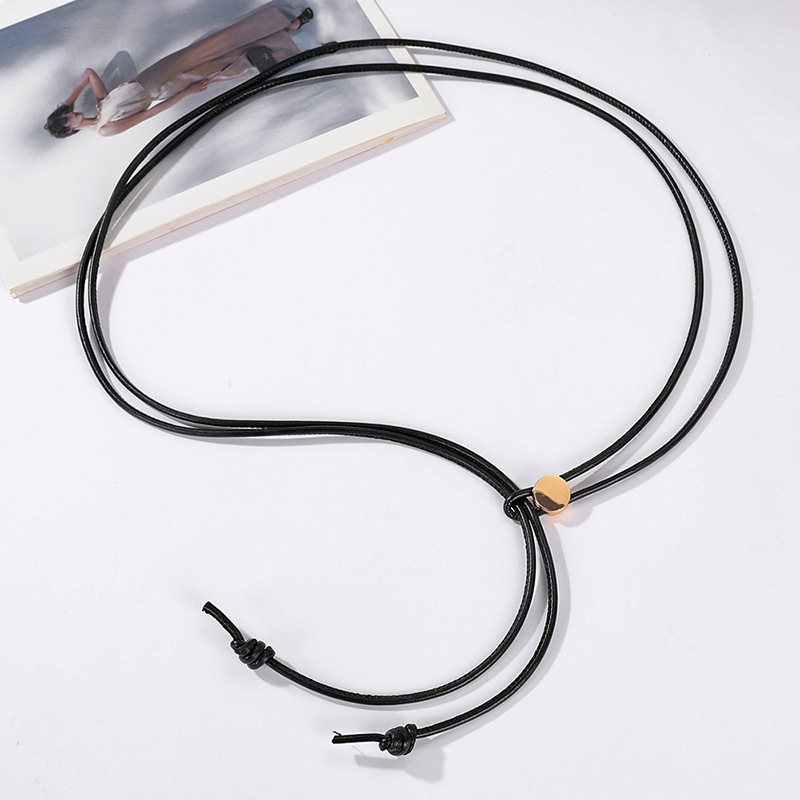 Γυναικεία λεπτή ζώνη από συνθετικό δέρμα με σχέδιο σκοινιού, ρυθμιζόμενος μακρύς ιμάντας για φορέματα και πουκάμισα, μεταλλική αγκράφα από κράμα, κλείσιμο με snap, πλάτος κάτω από 2 cm