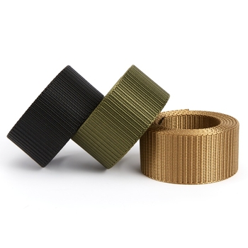 3,5/3,8 cm imitacija najlonskog webbing pojasa s tank uzorkom, produženi najlonski remen i kopča bez zuba