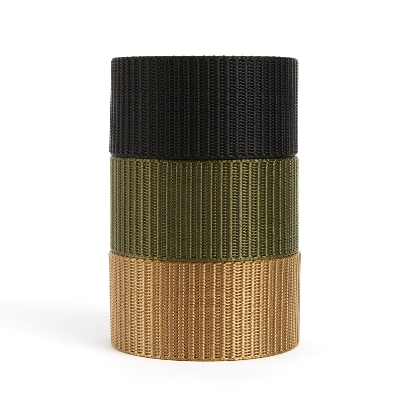3,5/3,8 cm imitacija najlonskog webbing pojasa s tank uzorkom, produženi najlonski remen i kopča bez zuba