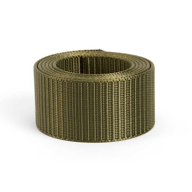 3,5/3,8 cm imitacija najlonskog webbing pojasa s tank uzorkom, produženi najlonski remen i kopča bez zuba
