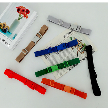 Curea elastică pentru copii din pânză, cu cataramă reglabilă din plastic, dreptunghiulară (material: pânză; cataramă: plastic; formă cataramă: dreptunghiulară; reglabil: da; pentru exterior)