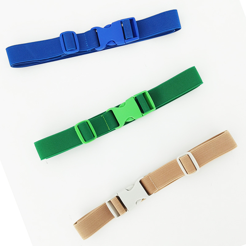 Curea elastică pentru copii din pânză, cu cataramă reglabilă din plastic, dreptunghiulară (material: pânză; cataramă: plastic; formă cataramă: dreptunghiulară; reglabil: da; pentru exterior)