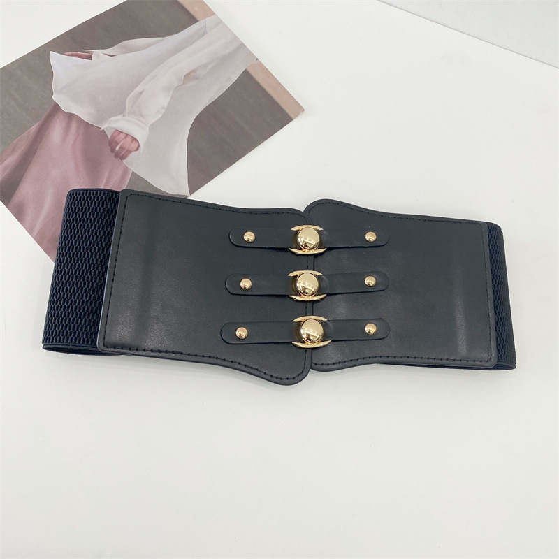 Vidukļa josta ar šņori, plata ķermeņa veidošanai, mākslīgā āda, sievietēm, rudens 2024