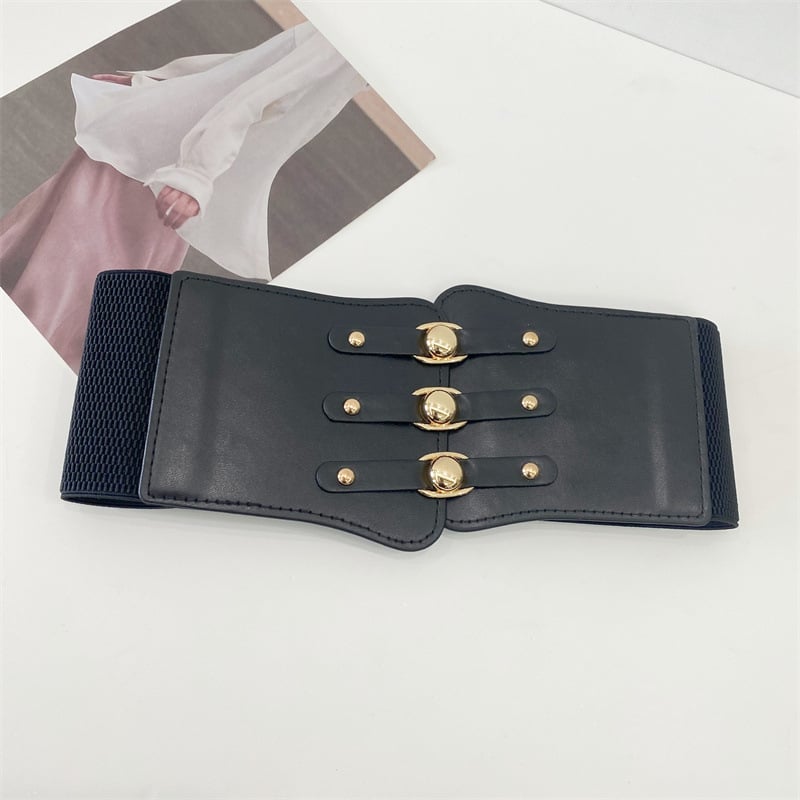 Vidukļa josta ar šņori, plata ķermeņa veidošanai, mākslīgā āda, sievietēm, rudens 2024