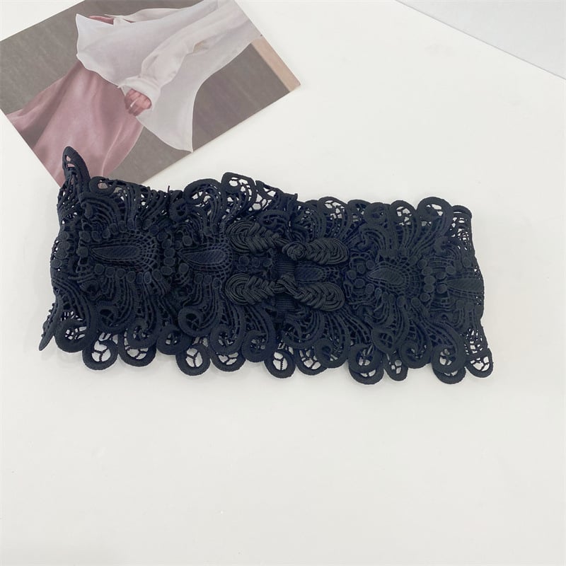 Vidukļa josta ar šņori, plata ķermeņa veidošanai, mākslīgā āda, sievietēm, rudens 2024