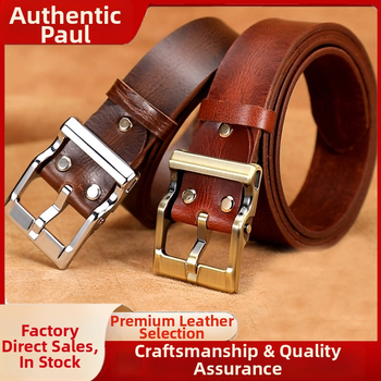 Meeste ehtne nahast vöö, alloy sprādze, kinnitusega nupuga, kaubamärk L.RIDING PULO, äri-/universaalne minimalist stiil