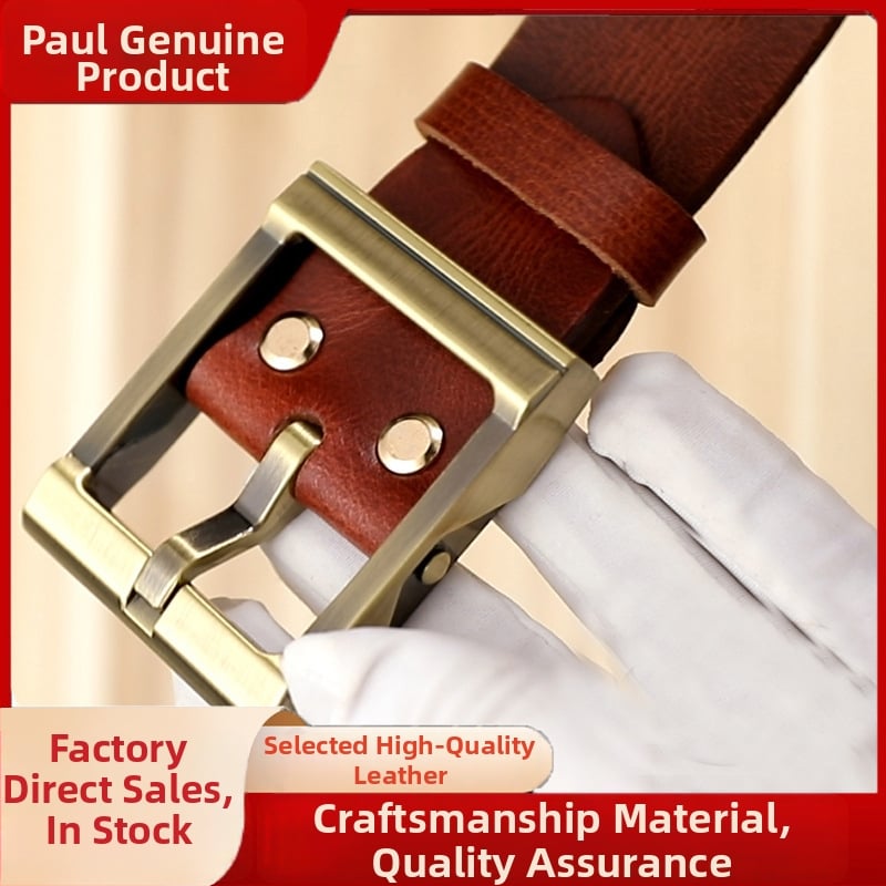 Meeste ehtne nahast vöö, alloy sprādze, kinnitusega nupuga, kaubamärk L.RIDING PULO, äri-/universaalne minimalist stiil