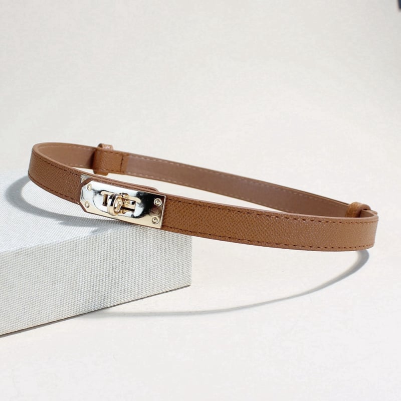 Sünteetilise naha vöö reguleeritava klamriga — õhuke, mitmekülgne sobib ülikonnale ja kleidile